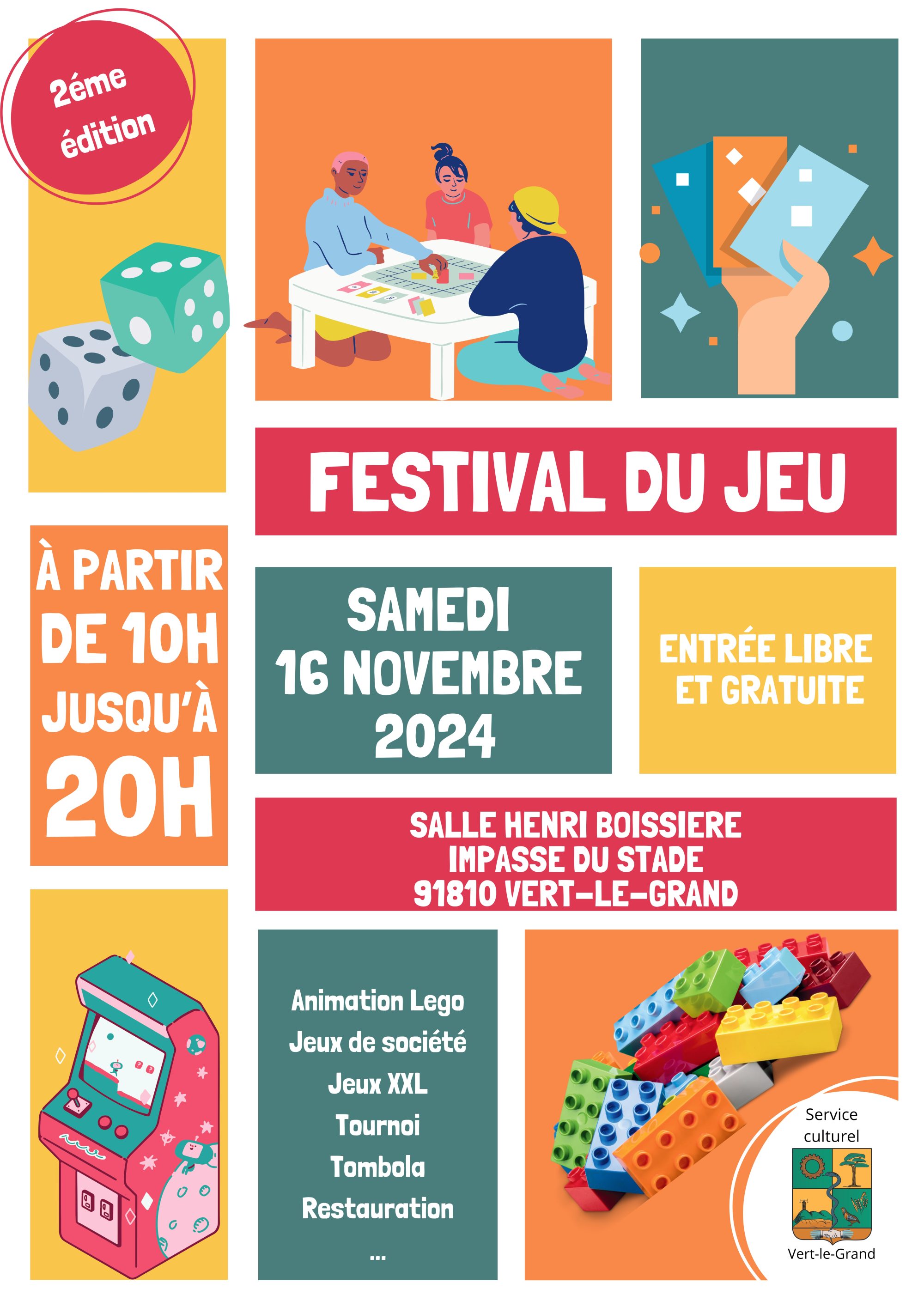 festival du jeu avec les JSP de vert le grand